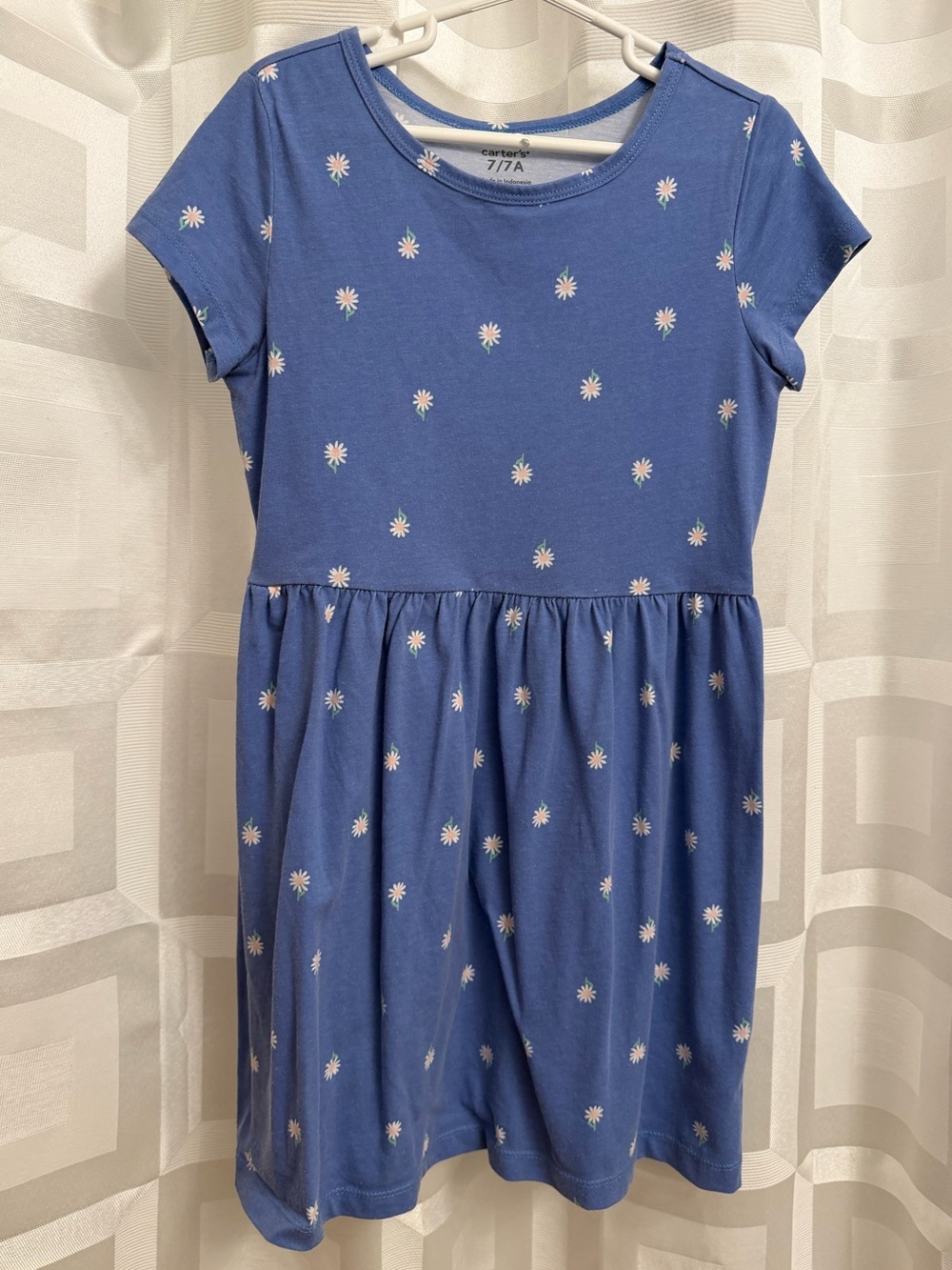 Carter’s blue daisy flower dress size 7